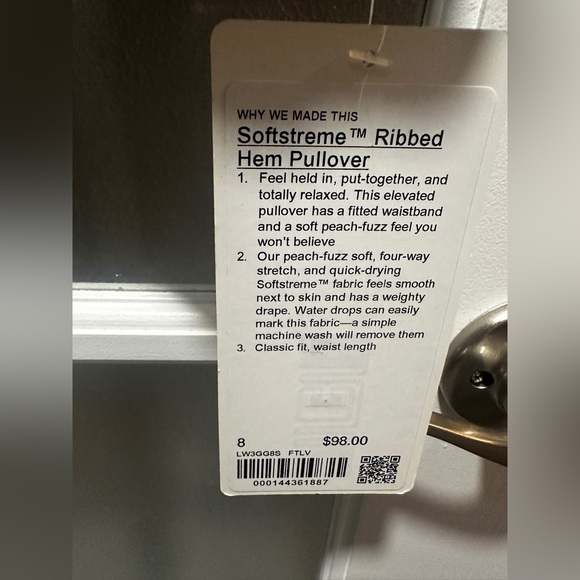 NWT Lululemon Softstreme Ribbed-Hem Pullover - Picture 10 of 10